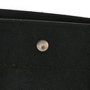 Linen Calfskin Rive Gauche North South Tote Black