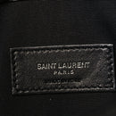 Calfskin Crocodile Embossed Uptown Monogram Pouch Black