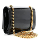 Patent Small Monogram Kate Satchel Black