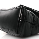 Lambskin Quilted Toy Loulou Puffer Monogram Monochrome Chain Satchel Black