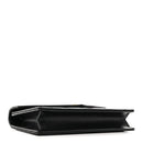 Grain De Poudre Matelasse Chevron Monogram Envelope Chain Wallet Black