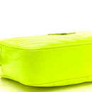 Patent Calfskin Matelasse Monogram Lou Camera Bag Neon Yellow