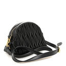 Nappa Matelasse Dome Crossbody Black