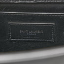 Calfskin Crocodile Embossed Medium Classic Monogram Kate Tassel Satchel Black