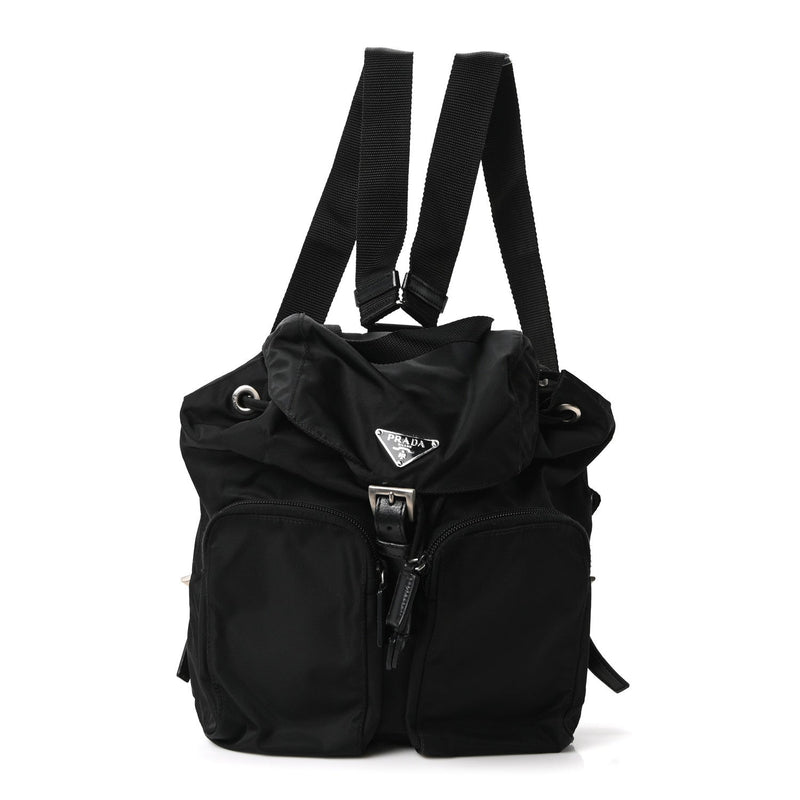 Nylon Vela Small Backpack Black