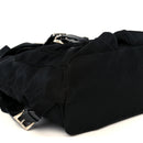 Tessuto Nylon Saffiano Small Backpack Black