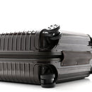 Gloss Polycarbonate Suitcase Compact Brown