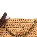Raffia Monogram Tassel Kate 99 Dark Nude