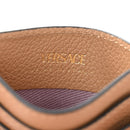 Calfskin Medusa Card Holder Brown