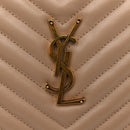 Calfskin Matelasse Monogram Lou Camera Bag Dark Beige