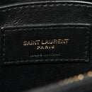 Calfskin Y Quilted Monogram Small Loulou Chain Satchel Black