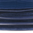 Calfskin Crocodile Embossed Medium Monogram Sunset Navy