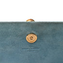 Smooth Calfskin Small Classic Monogram Kate Tassel Satchel Turquoise