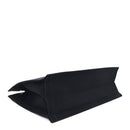Linen Calfskin Rive Gauche Tote Black