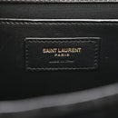 Velvet Tri-Quilt Monogram Medium College Bag Black