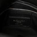Lambskin Quilted Small Loulou Puffer Monogram Chain Satchel Black