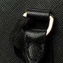Saffiano Lux Large Galleria Double Zip Tote Black