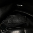 Lambskin Quilted Small Loulou Puffer Monogram Chain Satchel Black