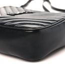 Calfskin Matelasse Monogram Monochrome Lou Camera Bag Black