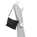 Saffiano Tessuto Nylon Shopping Tote Black