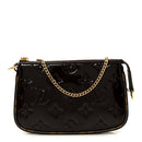Vernis Monogram Mini Pochette Accessories Amarante