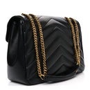 Lambskin Chevron Quilted Large LouLou Black