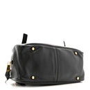 Lambskin Tag Bowling Bag Black