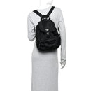 Tessuto Nylon Vela Cinch Backpack Black