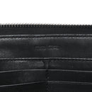 Nappa Metal Studded Zip Around Wallet Black