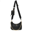 Saffiano Lux Re-Edition 2005 Shoulder Bag Black