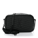 Grain De Poudre Matelasse Monochrome Monogram Mini Lou Camera Bag Black