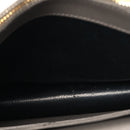 Grain De Poudre Matelasse Chevron Monogram Envelope Chain Wallet Fog