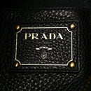 Vitello Daino Shopping Satchel Black