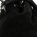 Tessuto Nylon Vela Chain Backpack Black