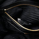 Saffiano Tessuto Nylon Shopping Tote Black