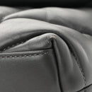 Lambskin Quilted Toy Loulou Puffer Monogram Chain Satchel Fog