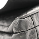 Calfskin Embossed Medusa Messenger Bag Black