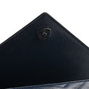 Sheepskin Matelasse Chevron Monogram Medium College Bag Navy