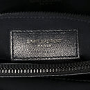 Calfskin Y Quilted Monogram Monochrome Medium Loulou Chain Satchel Black