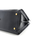 Calfskin Large Sac de Jour Carryall Navy Blue