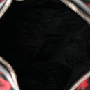 Tessuto Nylon Rose Shoulder Bag Black Rosso