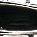 Satin Crystal Mini Galleria Double Zip Tote Metal