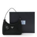 Tessuto Nylon Saffiano Mini Re-Edition 2005 Bag Black