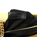Suede Y Quilted Monogram Medium Loulou Chain Satchel Chartreuse