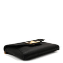 Satin Crystal La Medusa Pouch On Chain Black