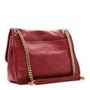 Lambskin Matelasse Monogram Medium Niki Chain Satchel Rouge Legion