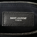 Calfskin Y Quilted Monogram Medium Loulou Chain Satchel Black