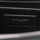 Suede Small Classic Monogram Kate Tassel Satchel Black