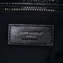 Crocodile Embossed Lambskin Monogram Medium Niki Chain Satchel Black