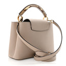 Taurillon Snakeskin Capucines BB Galet